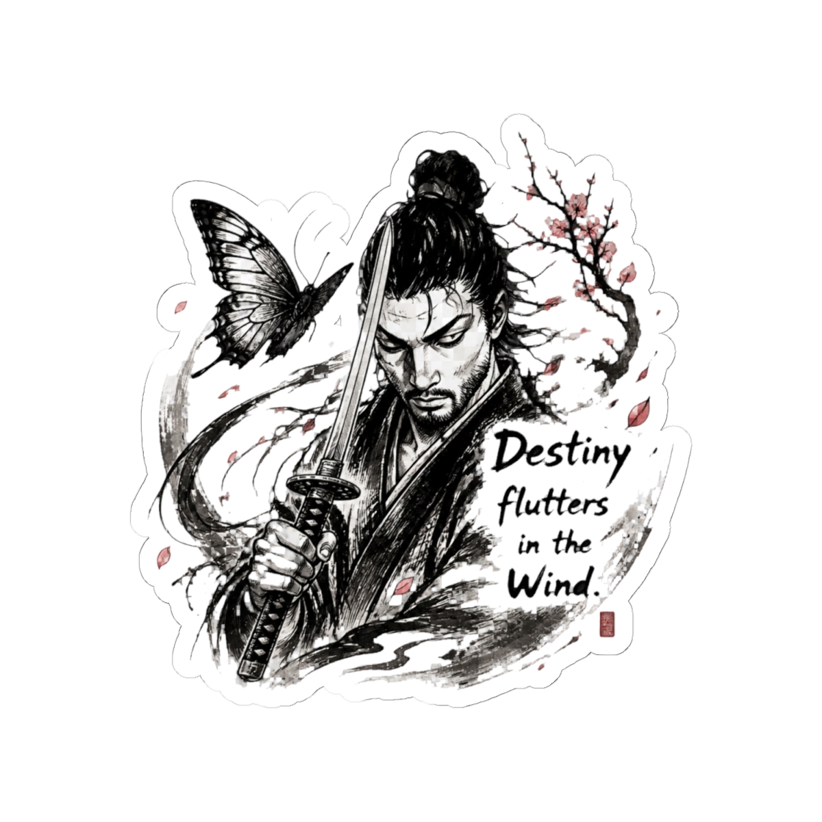 Vagabond - Destiny Flutters In The Wind Sticker - alternate angle 1, merchandise